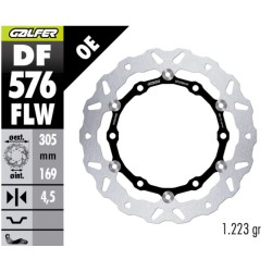 Δίσκος φρένου κυματιστός πλωτός GALFER DF576FLW Δίσκος φρένου κυματιστός πλωτός GALFER DF576FLW