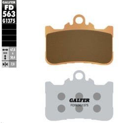Τακάκι φρένων sinter sport GALFER FD563G1375 Τακάκι φρένων sinter sport GALFER FD563G1375