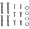 Σετ βιδών για περίβλημα διακόπτη smooth steel custom replacement chrome natural ΑΛΛΑ C-74-150B