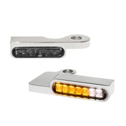 Φλας LED για τιμόνι με φως θέσης χρώμιο HEINZ BIKES HBTS-XL-13-C-PL Φλας LED για τιμόνι με φως θέσης χρώμιο HEINZ BIKES HBTS-XL-13-C-PL