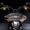 Φλας LED για τιμόνι με φως θέσης χρώμιο HEINZ BIKES HBTS-XL-13-C-PL thumb