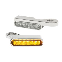 LED φλας για τοποθέτηση στο τιμόνι κεχριμπάρι/χρώμιο HEINZ BIKES HBTS-XL14-C LED φλας για τοποθέτηση στο τιμόνι κεχριμπάρι/χρώμιο HEINZ BIKES HBTS-XL14-C