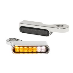 Φλας LED για τιμόνι με φως θέσης χρώμιο HEINZ BIKES HBTS-XL14-C-PL Φλας LED για τιμόνι με φως θέσης χρώμιο HEINZ BIKES HBTS-XL14-C-PL