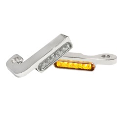 LED φλας για τοποθέτηση στο τιμόνι κεχριμπάρι/χρώμιο HEINZ BIKES HBTS-FX96-C LED φλας για τοποθέτηση στο τιμόνι κεχριμπάρι/χρώμιο HEINZ BIKES HBTS-FX96-C