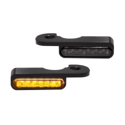 LED Φλας για τοποθέτηση στο τιμόνι κεχριμπάρι/μαύρο HEINZ BIKES HBTS-VRS02