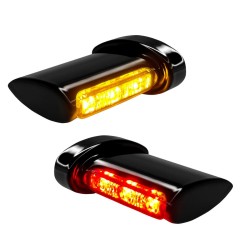 Φώτα για φλας, στοπ και θέσης Winglets Fender LED 3-σε-1 μαύρα HEINZ BIKES HBWL-3TS