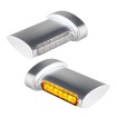 Φώτα για φλας, στοπ και πίσω φώτα Winglets Fender LED 3-σε-1 χρώμιο HEINZ BIKES HBWL-3TS-C thumb