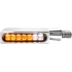 Φλας BLOKK-Line LED με θέση φωτός κεχριμπάρι/χρώμιο HEINZ BIKES HBBL-PL-1-C thumb