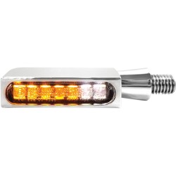 Φλας BLOKK-Line LED με θέση φωτός κεχριμπάρι/χρώμιο HEINZ BIKES HBBL-PL-1-C Φλας BLOKK-Line LED με θέση φωτός κεχριμπάρι/χρώμιο HEINZ BIKES HBBL-PL-1-C