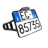 Πλευρική βάση πινακίδας κυκλοφορίας W/TL ALU BLK (I) (FL/FX) HEINZ BIKES HBSKZ-FL-I