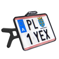 Πλευρική τοποθέτηση πινακίδας κυκλοφορίας W/TL FL07 AUSTRIA HEINZ BIKES HBSKZ-FL-07-A Πλευρική τοποθέτηση πινακίδας κυκλοφορίας W/TL FL07 AUSTRIA HEINZ BIKES HBSKZ-FL-07-A