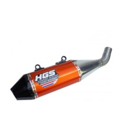 Σιγαστήρας orange ss / carbon end cap HGS XF-923-SCO
