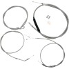 Σετ καλωδίων mini ape bar length από ανοξείδωτο χάλυβα HD LA CHOPPERS LA-8310KT-08