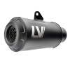 LV-10 Full Black Slip-On εξάτμιση από ανοξείδωτο ατσάλι ECE ΑΛΛΑ 15258FB