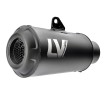 LV-10 Full Black Slip-On εξάτμιση από ανοξείδωτο ατσάλι ECE ΑΛΛΑ 15258FB thumb