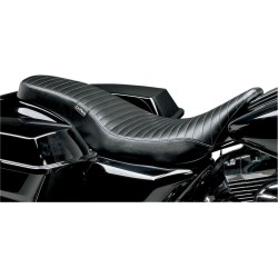Κάθισμα COBRA πλήρους μήκους, μαύρο με πιέτες LE PERA LK-079PT
