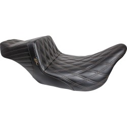 Κάθισμα Tailwhip - Double Diamond με ραφή σε χρώμα καστανιάς LE PERA LK-587DD-CHET