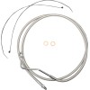 Μπροστινή γραμμή φρένων mid dual disc ABS designer stainless polished nature MAGNUM SHIELDING AS57015