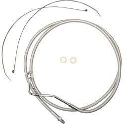 Μπροστινή γραμμή φρένων mid dual disc ABS designer stainless polished nature MAGNUM SHIELDING AS57015 Μπροστινή γραμμή φρένων mid dual disc ABS designer stainless polished nature MAGNUM SHIELDING AS57015