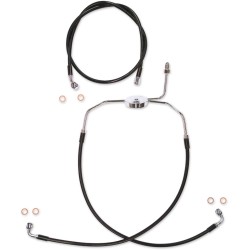 Σετ σωλήνων φρένων dual disc non-ABS E-Z align XR black pearl braided 19 Σετ σωλήνων φρένων dual disc non-ABS E-Z align XR black pearl braided 19