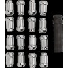 Ραβδωτά παξιμάδια LUGNT 10MM CHR 16PK MOOSE RACING SPMO3808L4