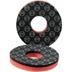 Διπλής στρώσης χειρολαβές DONUT μαύρο/κόκκινο MOOSE RACING DT-07-01