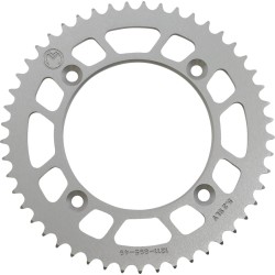 Πίσω γρανάζι 49 δόντια αλουμινίου ασημί MOOSE RACING 1211-895-49-11