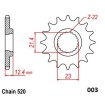 Μπροστινό γρανάζι ατσάλι 520-14T YMH MOTO-MASTER 61.003.11.14 Μπροστινό γρανάζι ατσάλι 520-14T YMH MOTO-MASTER 61.003.11.14 thumb