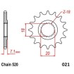 Μπροστινό γρανάζι ατσάλι 520-15T SZK MOTO-MASTER 61.021.11.15 thumb