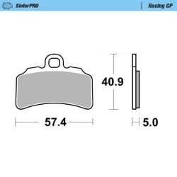Τακάκι φρένων racing GP MOTO-MASTER 99712 Τακάκι φρένων racing GP MOTO-MASTER 99712