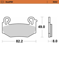 Τακάκι φρένου ROADPRO SINTER εμπρός MOTO-MASTER 416701 Τακάκι φρένου ROADPRO SINTER εμπρός MOTO-MASTER 416701