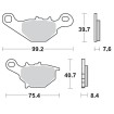 Τακάκι φρένων offroad sinter pro racing MOTO-MASTER 93511 Τακάκι φρένων offroad sinter pro racing MOTO-MASTER 93511 thumb