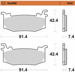 Τακάκι φρένων ROADPRO SINTER MOTO-MASTER 416901 Τακάκι φρένων ROADPRO SINTER MOTO-MASTER 416901