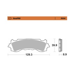 Τακάκι Φρένου ROADPRO SINTER MOTO-MASTER 417101