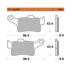 Τακάκι φρένων ROADPRO SINTER MOTO-MASTER 417401