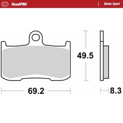 Τακάκι φρένων RoadPro Sinter Sport MOTO-MASTER 406005