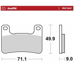 Τακάκι φρένου RoadPro Sinter Sport MOTO-MASTER 406305 Τακάκι φρένου RoadPro Sinter Sport MOTO-MASTER 406305