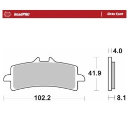 Τακάκι Φρένων RoadPro Sinter Sport MOTO-MASTER 408105