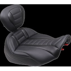 Σέλα deluxe touring solo με DBR gun metal νήμα MUSTANG SEATS 89401GM Σέλα deluxe touring solo με DBR gun metal νήμα MUSTANG SEATS 89401GM