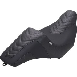 Κάθισμα KODLIN SQUAREBACK μαύρο με GUN METAL κλωστή MUSTANG SEATS 76324GM
