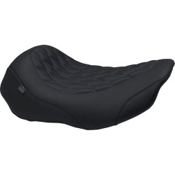 Φαρδιά σέλα Tripper - Solo - γαλάζια ραφή MUSTANG SEATS 88503SB