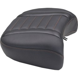 Πίσω κάθισμα DLX touring με πορτοκαλί νήμα MUSTANG SEATS 88420MO Πίσω κάθισμα DLX touring με πορτοκαλί νήμα MUSTANG SEATS 88420MO
