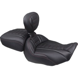 Σέλα solo deluxe tour με dbr dark cherry νήμα MUSTANG SEATS 89401DC
