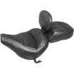 Σέλα solo standard touring vintage smooth με πλάτη για τον οδηγό MUSTANG SEATS 79330 thumb