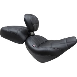 Σέλα solo tour με πλάτη trapezoid stitch μαύρη MUSTANG SEATS 79494 Σέλα solo tour με πλάτη trapezoid stitch μαύρη MUSTANG SEATS 79494