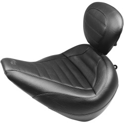 Σέλα solo touring με πλάτη για τον οδηγό μαύρη MUSTANG SEATS 79022