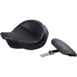 Σέλα wide touring vinyl solo vintage smooth με πλάτη MUSTANG SEATS 79358