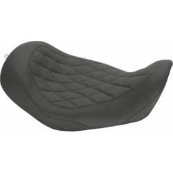Κάθισμα wide tripper solo με διαμαντένια ραφή μαύρο MUSTANG SEATS 76704