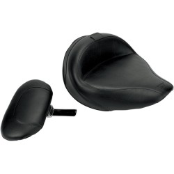 Σέλα solo vintage λεία με πλάτη MUSTANG SEATS 79454 Σέλα solo vintage λεία με πλάτη MUSTANG SEATS 79454