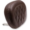 Πλάτη Sissy bar βινύλιο distressed brown diamond stitch large MUSTANG SEATS 76769 thumb
